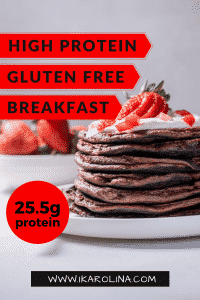 High protein gluten free chocolate pancakes