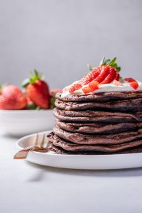 high protein gluten free chocolate pancakes