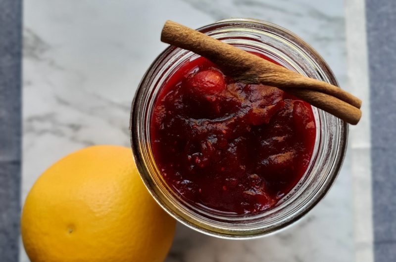 Healthy Low Carb Sugar Free Cranberry Sauce