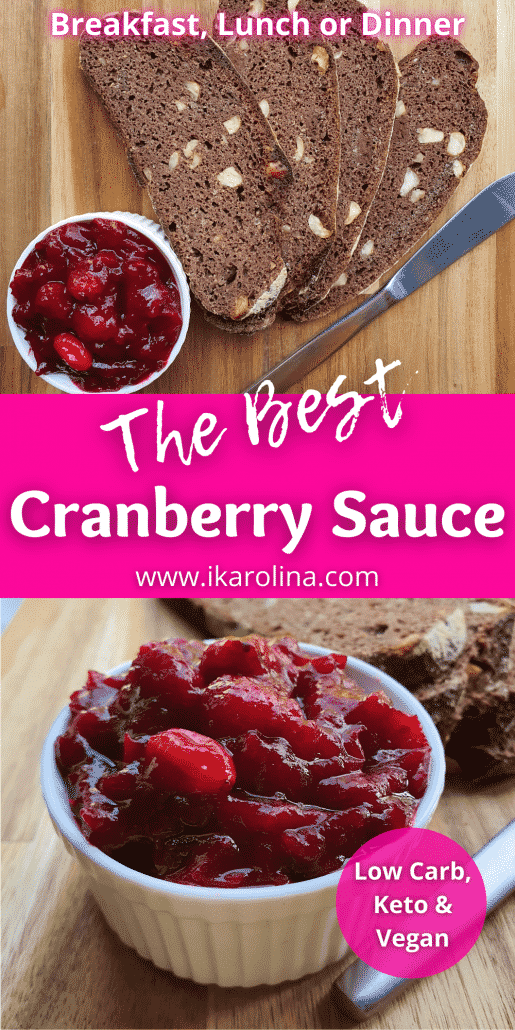 The Best Low Carb Cranberry Sauce