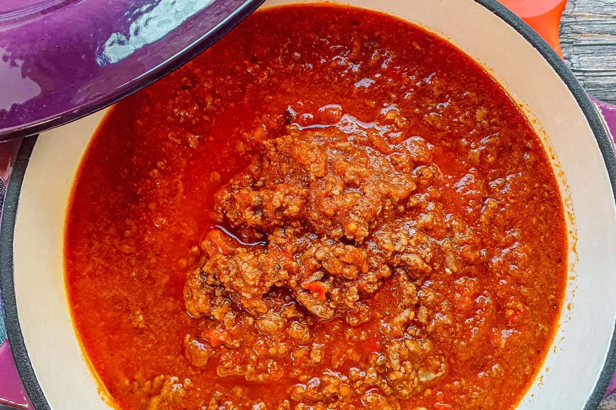 Dairy free High Protein Bolognese Sauce