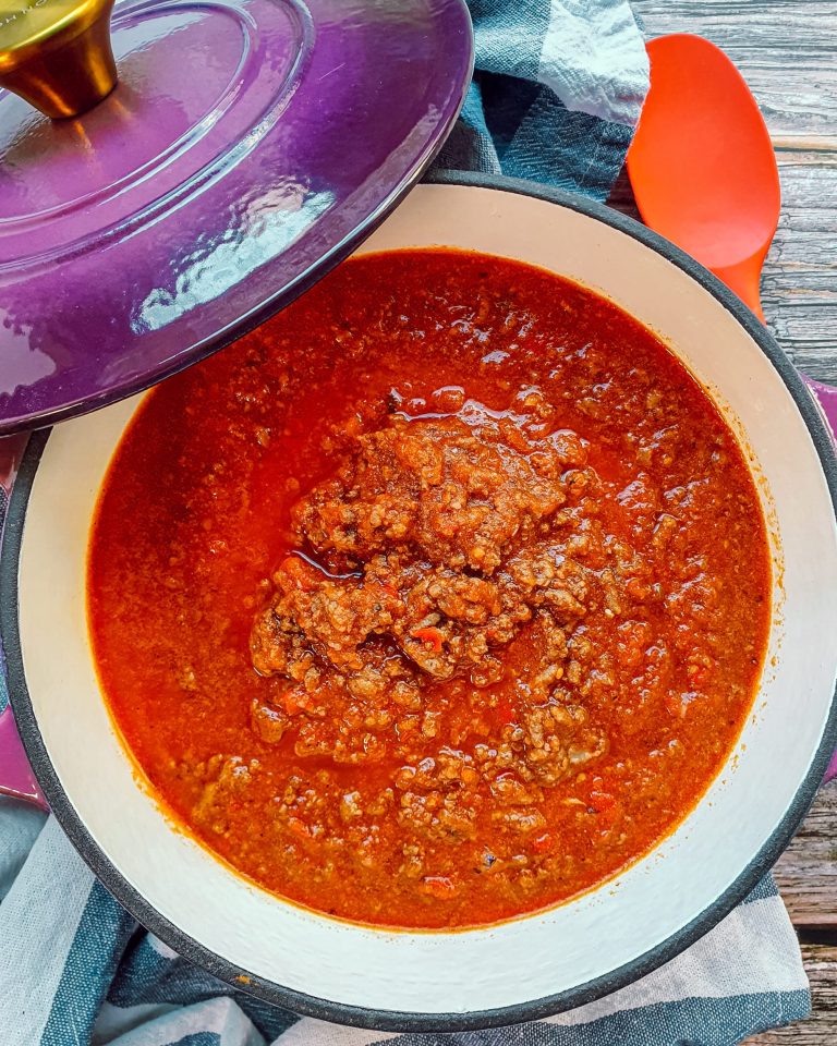 HIGH PROTEIN DAIRY FREE BOLOGNESE SAUCE