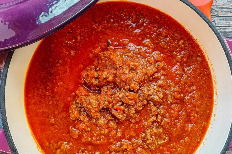 HIGH PROTEIN DAIRY FREE BOLOGNESE SAUCE