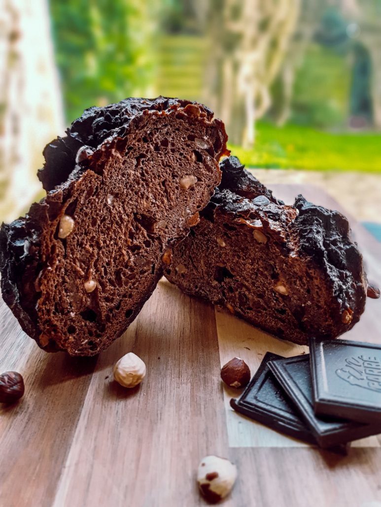 Chocolate and Hazelnut Sourdough Bread