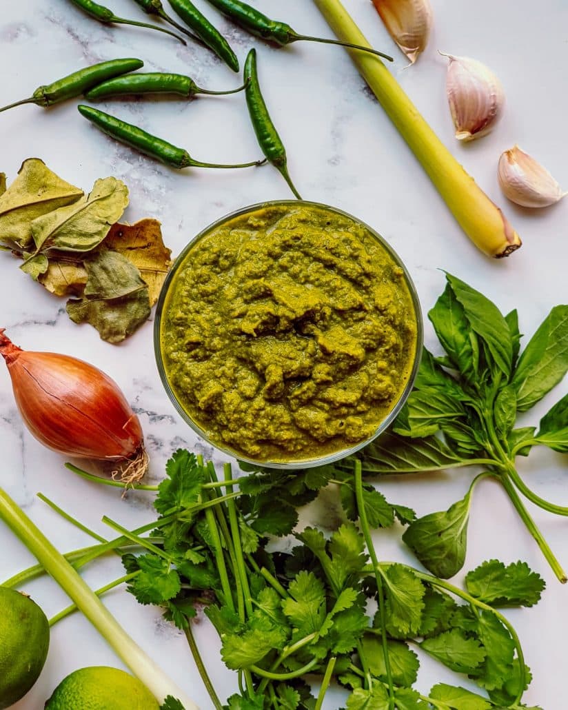 Traditional Thai Green Curry Paste