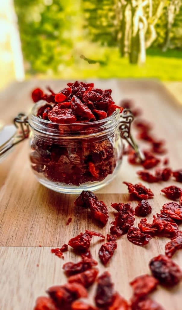 refined sugar free dried cranberries